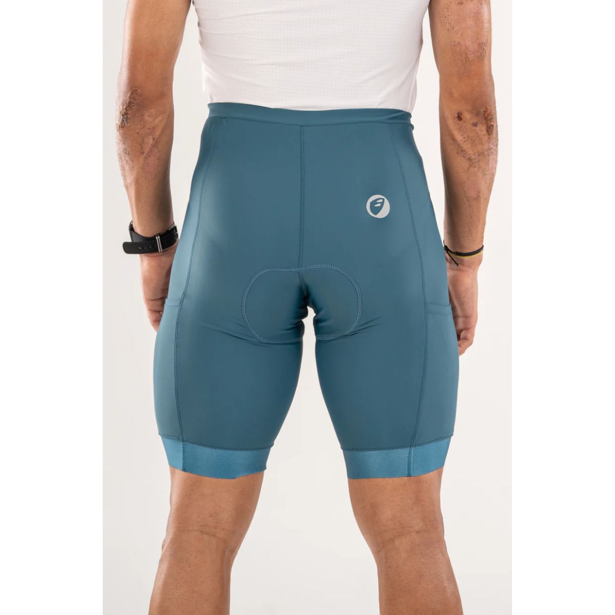 Mens Cycling - Endurance Bibless Shorts - Evolve - Teal Prima - OutdoorTravelGear.com