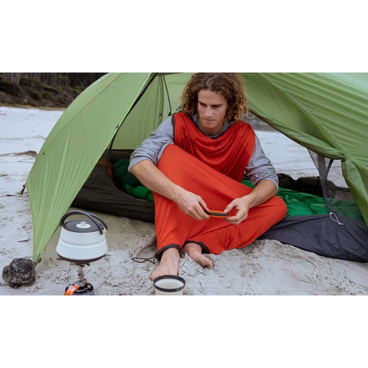 Reactor Extreme Sleeping Bag Liner - with Drawstring - Mummy - OutdoorTravelGear.com