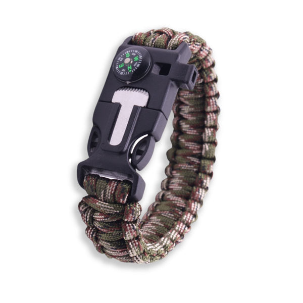 Paracord Multi-functional 5 in 1 Survival Bracelet - Camouflage 1