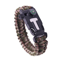 Paracord Multi-functional 5 in 1 Survival Bracelet - Camouflage - OutdoorTravelGear.com