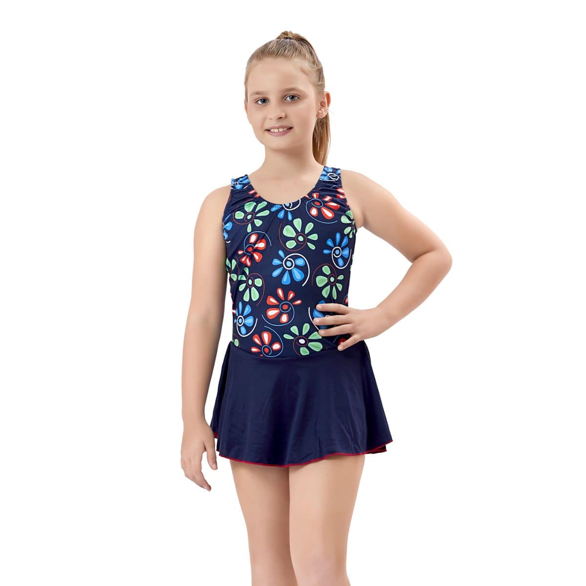 Kids Girl's Swim Wear - Swimming Dress - Blue - OutdoorTravelGear.com