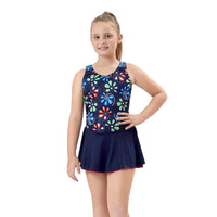 Kids Girl's Swim Wear - Swimming Dress - Blue - OutdoorTravelGear.com