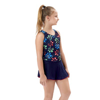 Kids Girl's Swim Wear - Swimming Dress - Blue - OutdoorTravelGear.com
