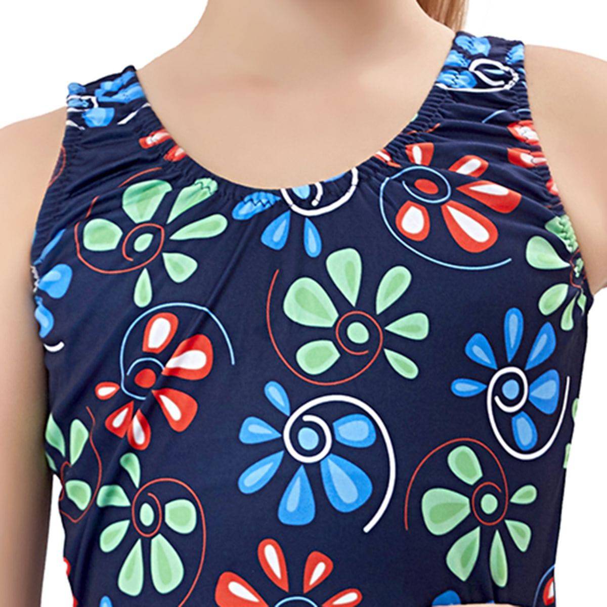 Kids Girl's Swim Wear - Swimming Dress - Blue - OutdoorTravelGear.com