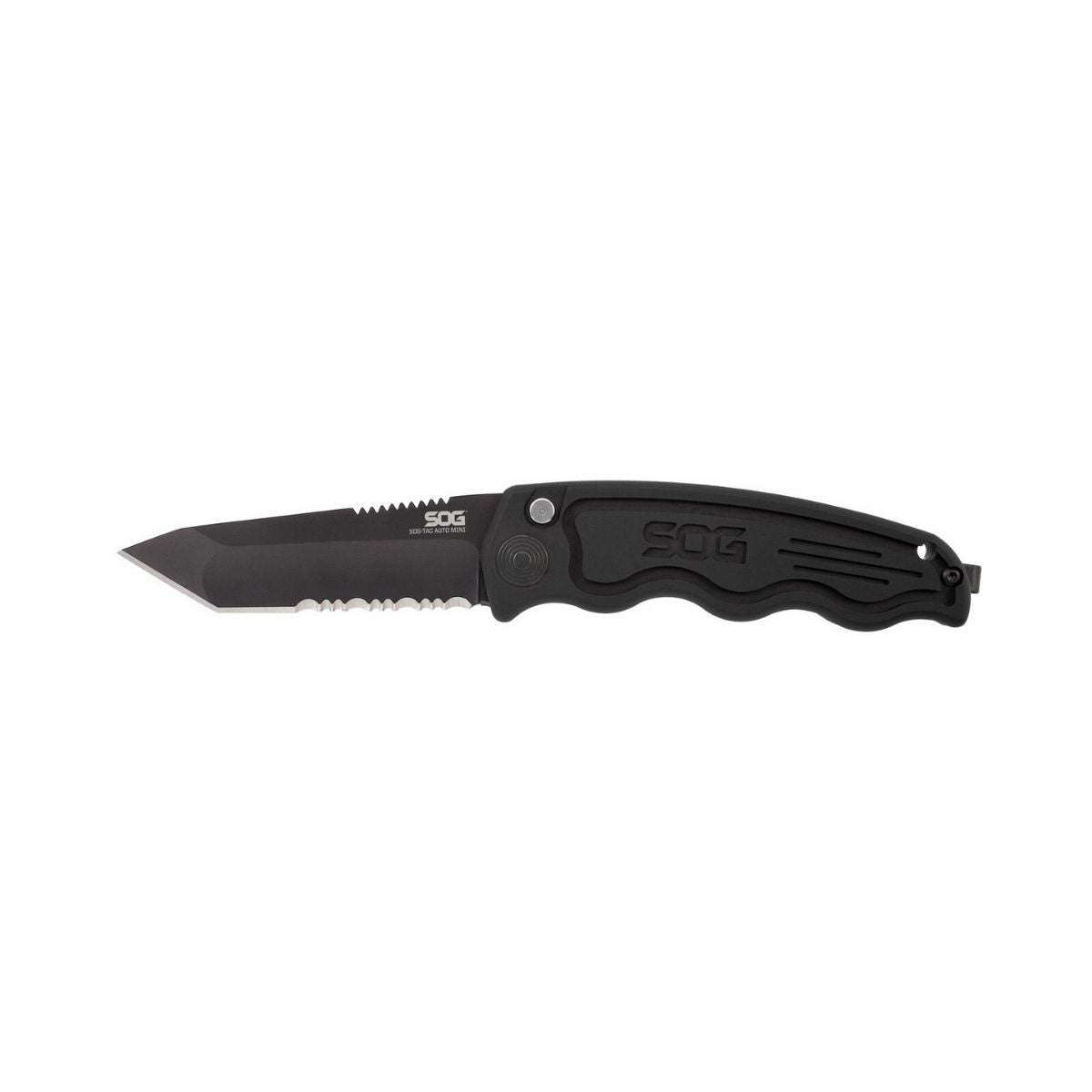 SOG TAC Auto - Tanto - Serrated Folding Knife - ST-13 - Outdoor Travel Gear 3