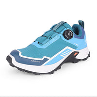 Men Waterproof Low-Top Hiking Shoes with Auto-Lacing | ET1102 - Blue - OutdoorTravelGear.com