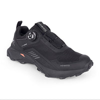 Men Waterproof Low-Top Hiking Shoes with Auto-Lacing | ET1102 - Black - OutdoorTravelGear.com