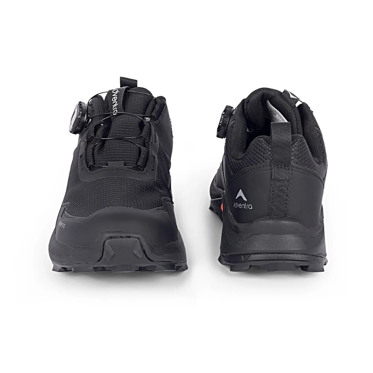 Men Waterproof Low-Top Hiking Shoes with Auto-Lacing | ET1102 - Black - OutdoorTravelGear.com