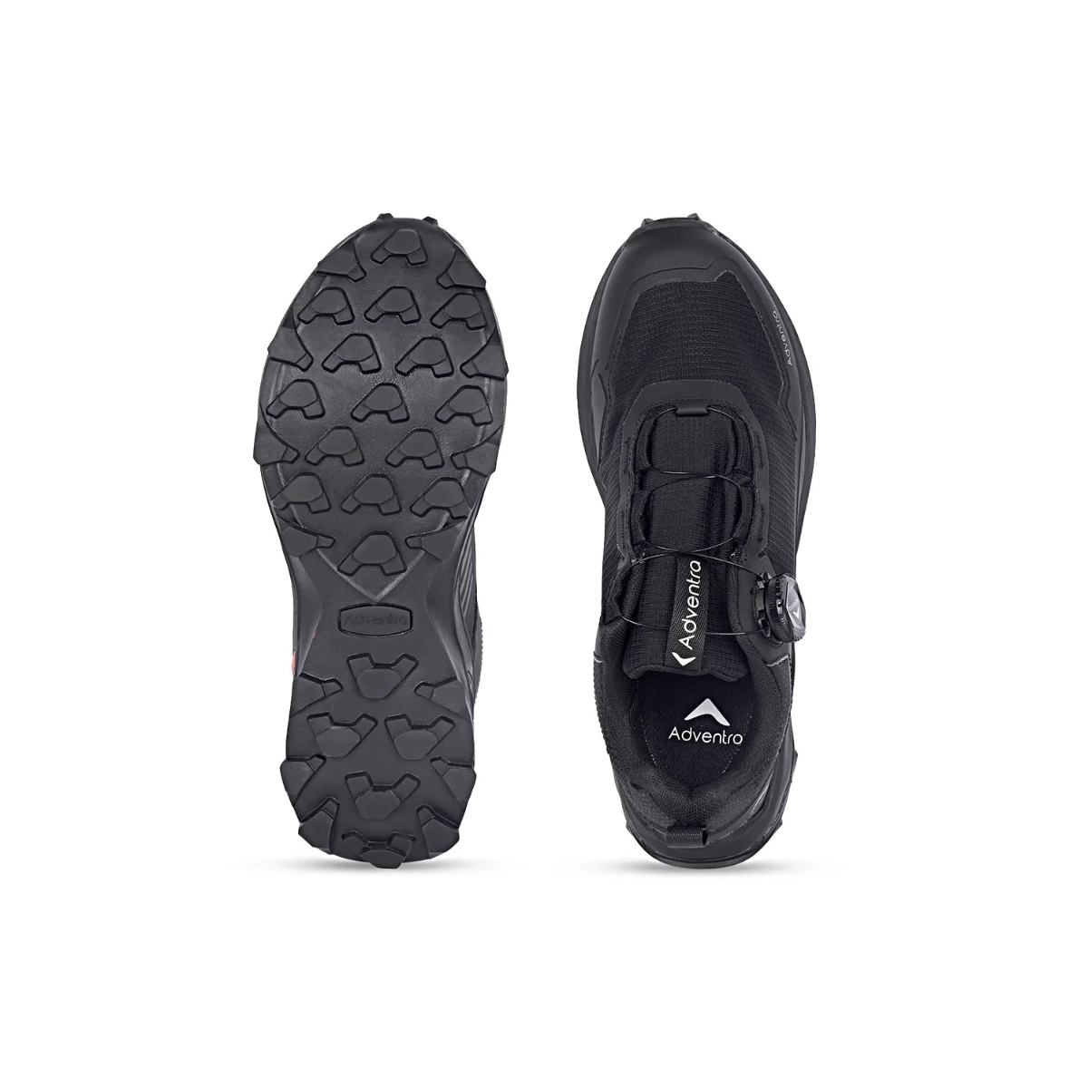 Men Waterproof Low-Top Hiking Shoes with Auto-Lacing | ET1102 - Black - OutdoorTravelGear.com