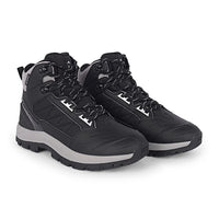 Men Waterproof Mid-Top Hiking Shoes with 3M Insulation | WH1104 - Black - OutdoorTravelGear.com