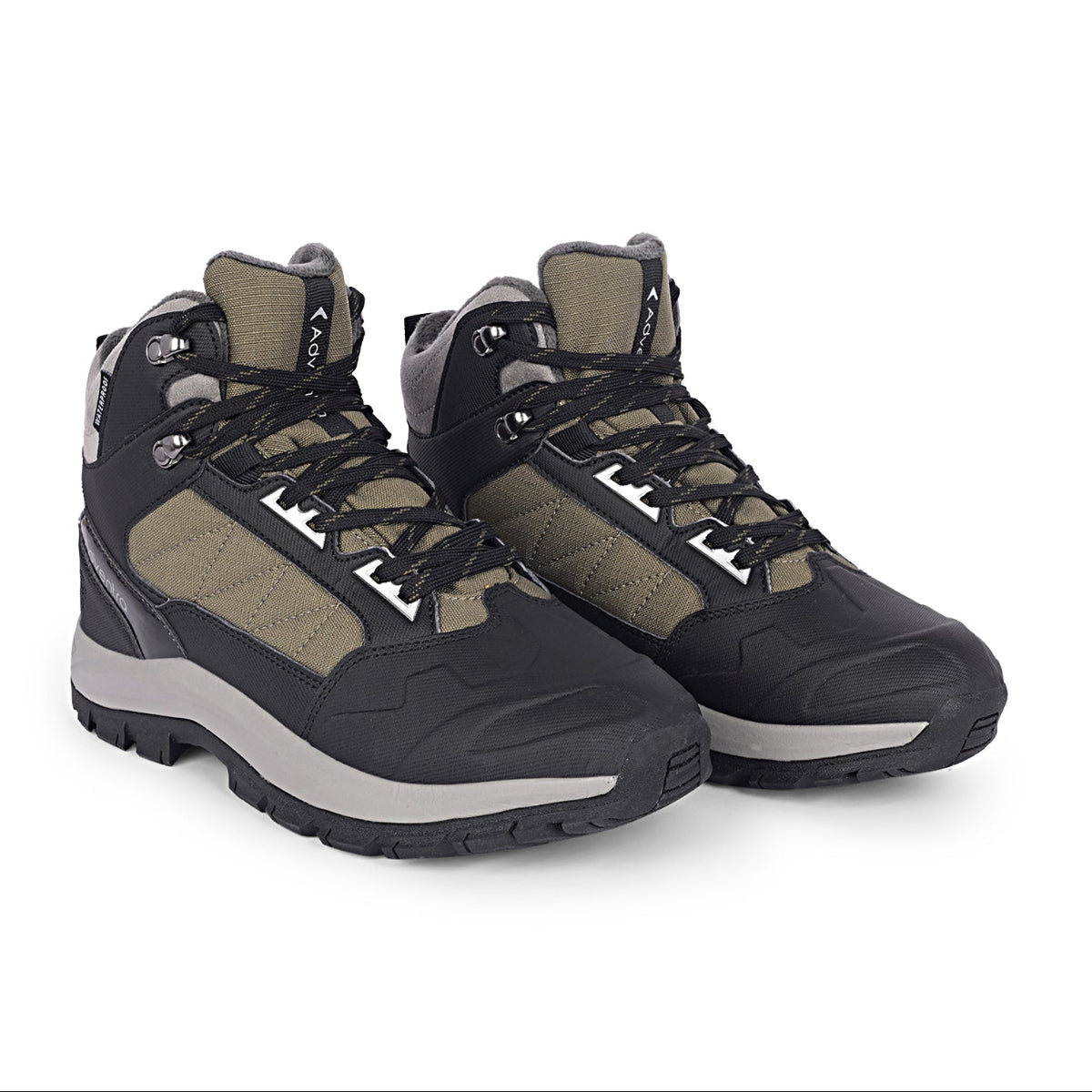 Men Waterproof Mid-Top Hiking Shoes with 3M Insulation | WH1104 - Olive Green - OutdoorTravelGear.com