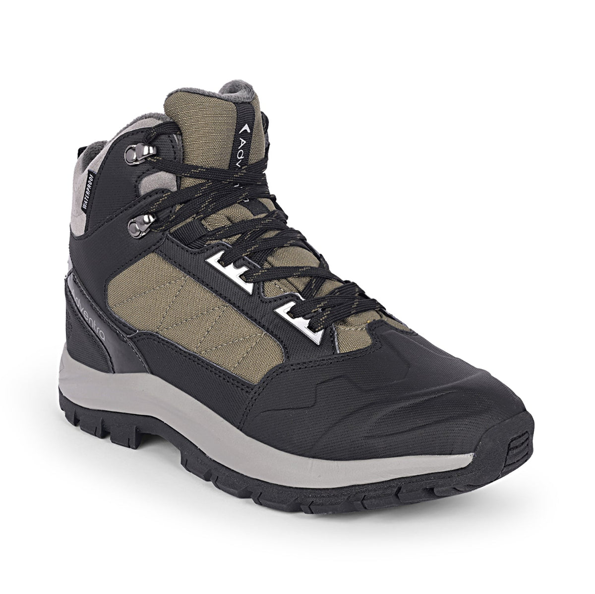 Men Waterproof Mid-Top Hiking Shoes with 3M Insulation | WH1104 - Olive Green - OutdoorTravelGear.com