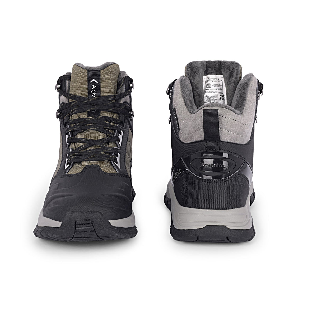 Men Waterproof Mid-Top Hiking Shoes with 3M Insulation | WH1104 - Olive Green - OutdoorTravelGear.com