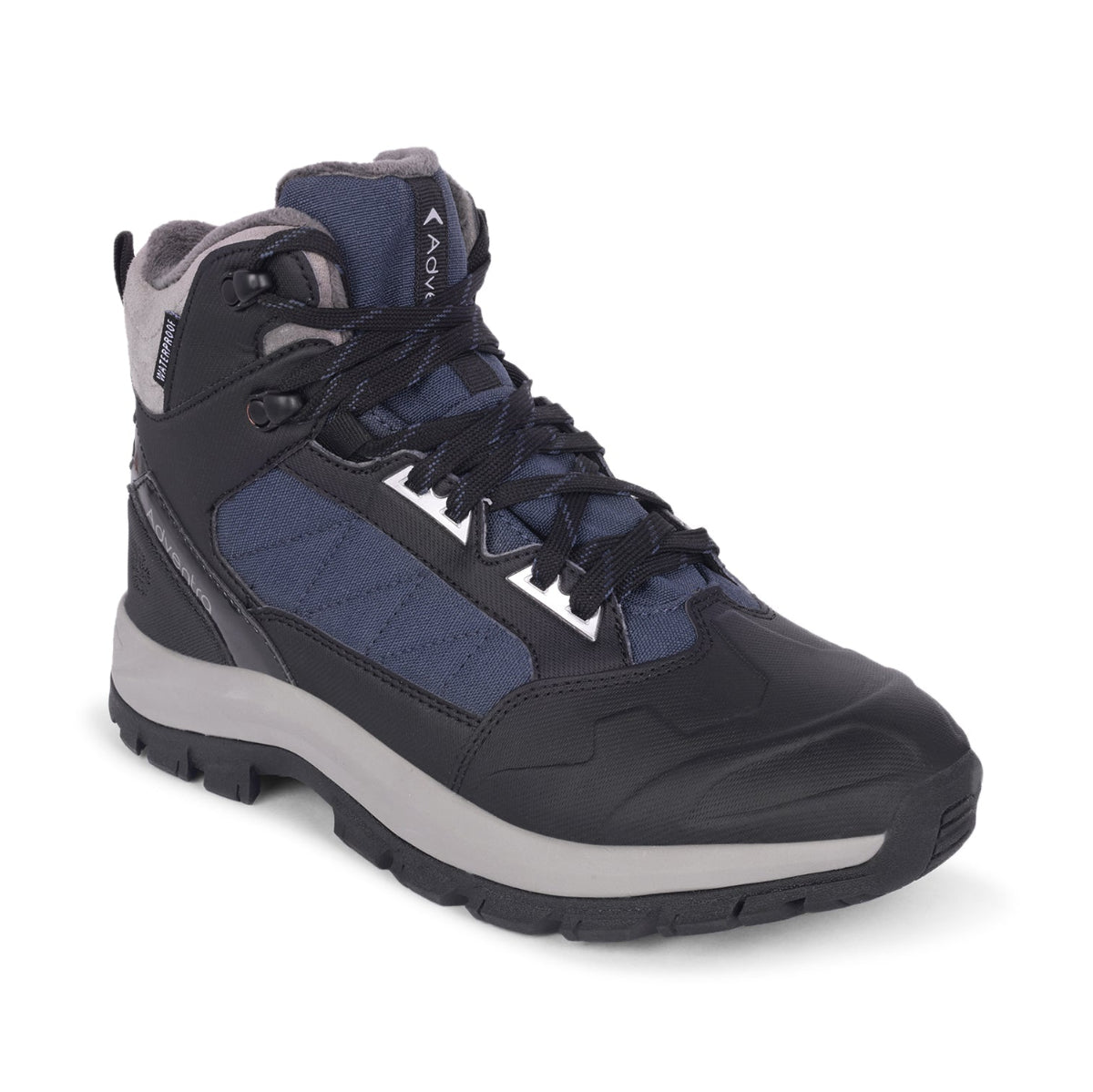 Men Waterproof Mid-Top Hiking Shoes with 3M Insulation | WH1104 - Dark Blue - OutdoorTravelGear.com