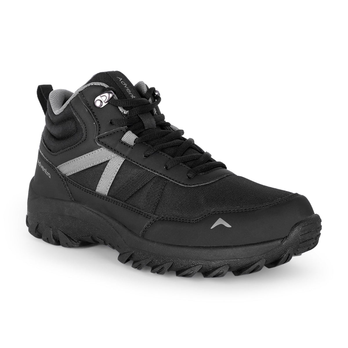 Men Mid-Top Hiking Shoes with Anti-Skid Full Rubber Sole | EH900 - Black - OutdoorTravelGear.com