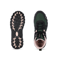 Men Mid-Top Hiking Shoes with Anti-Skid Full Rubber Sole | EH900 - Green - OutdoorTravelGear.com