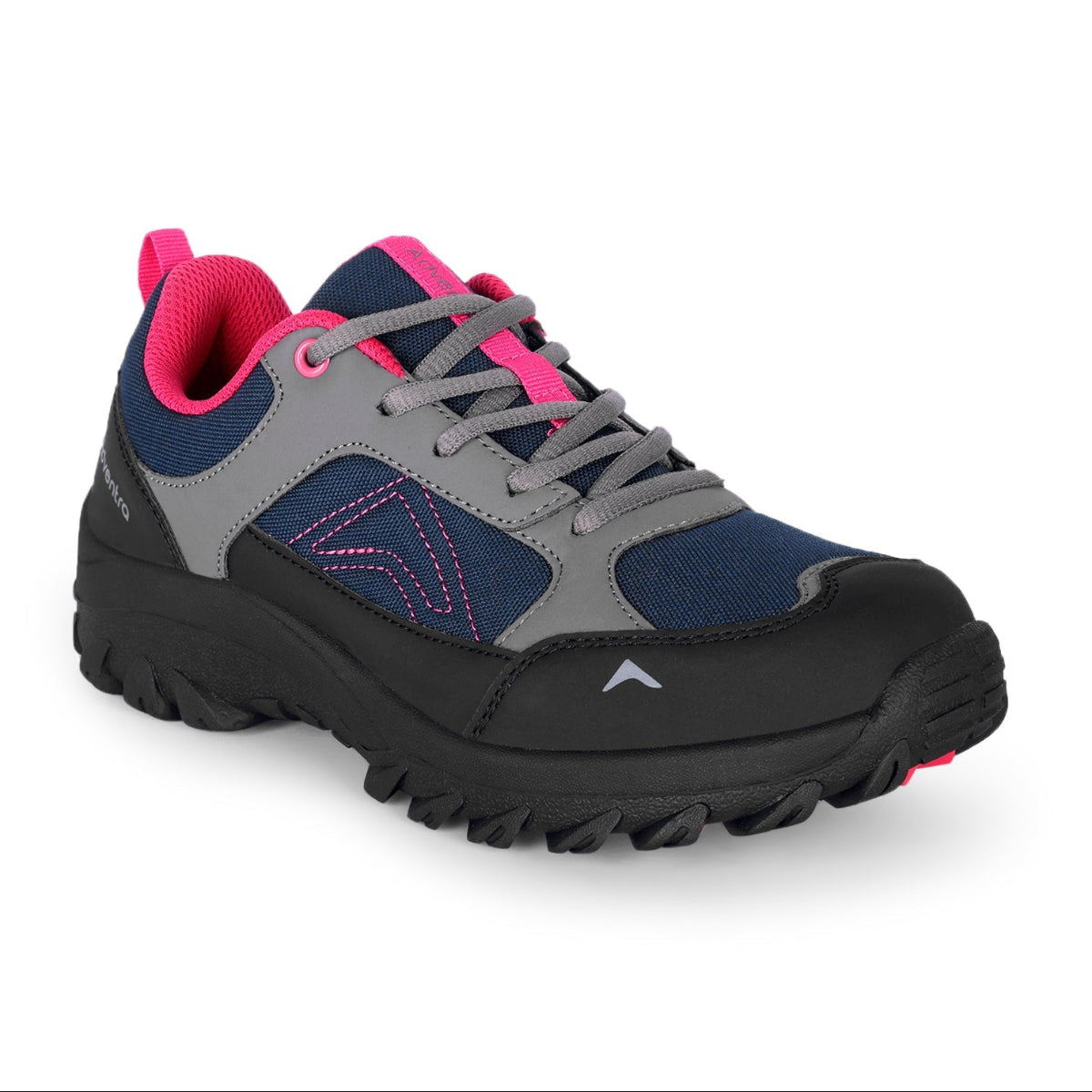 Women Low-Top Hiking Shoes with Anti-Skid Rubber Sole | EH500 - Black+Pink - OutdoorTravelGear.com