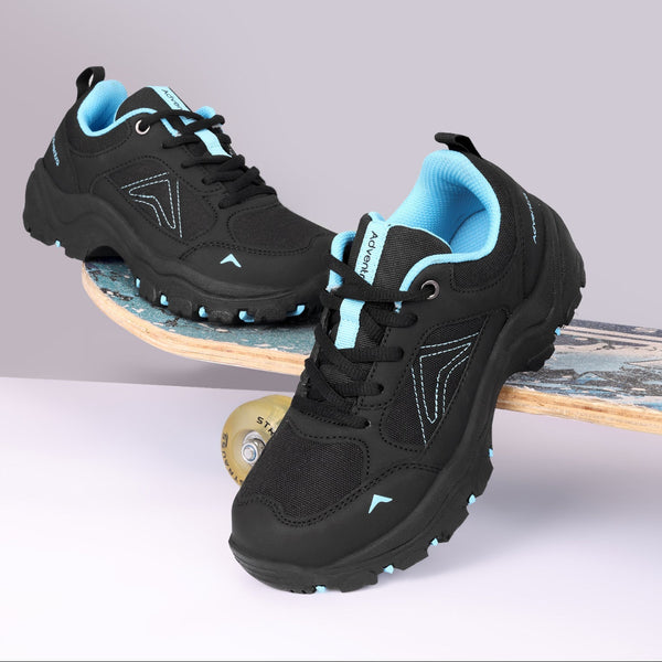 Kids Low-Top Hiking Shoes with Anti-Skid Rubber Sole | EH500 - Black - OutdoorTravelGear.com