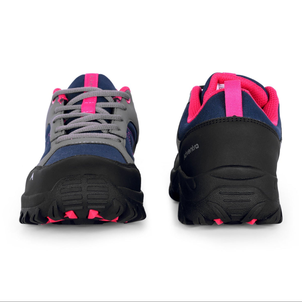 Women Low-Top Hiking Shoes with Anti-Skid Rubber Sole | EH500 - Black+Pink - OutdoorTravelGear.com