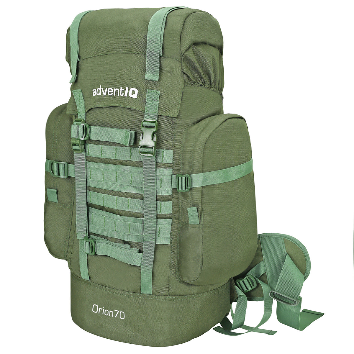 Orion Rucksack With Rain Cover - 70Litres - Olive Green - OutdoorTravelGear.com