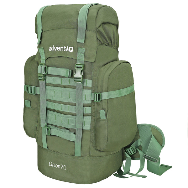 Orion Rucksack With Rain Cover - 70Litres - Olive Green - OutdoorTravelGear.com