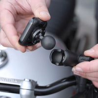 1 inch Ball Mount Adapter for Motorcycle - Locking 9