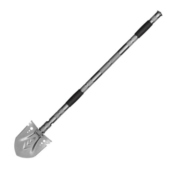 Multi-Function Survival Shovel TFS01-1 - Silver - OutdoorTravelGear.com