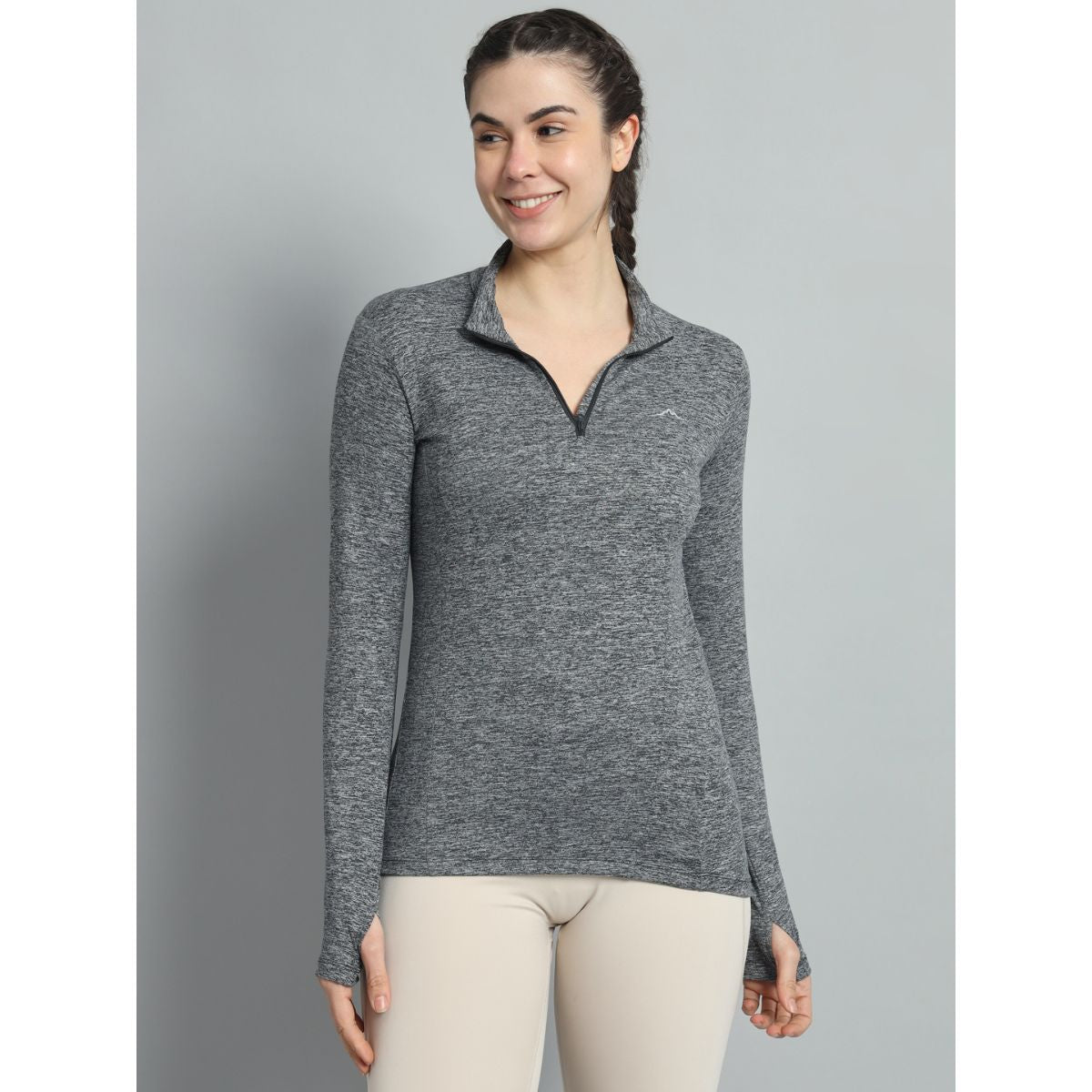 Women's Nomadic Full Sleeves T-Shirt / Baselayer - Charcoal Gray 6