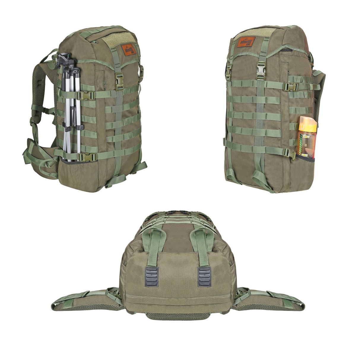 Rimpac Rucksack With Rain Cover - 45-50 Litres - Olive Green - OutdoorTravelGear.com