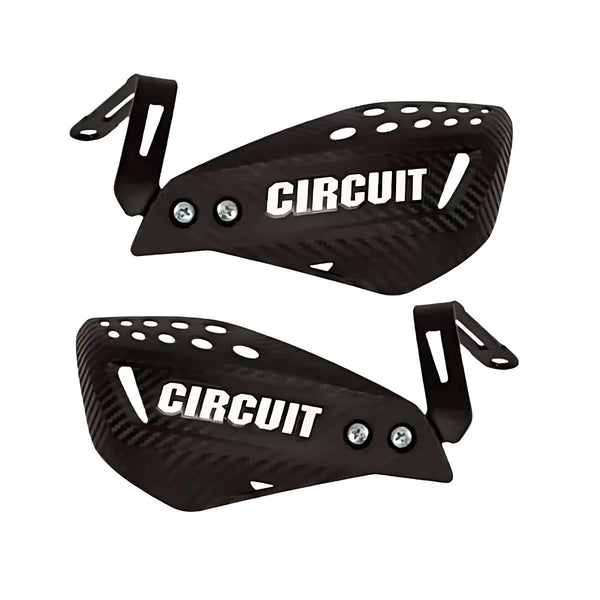 Vector Carbon Handguards with Nylon Bracket - Black+White - OutdoorTravelGear.com