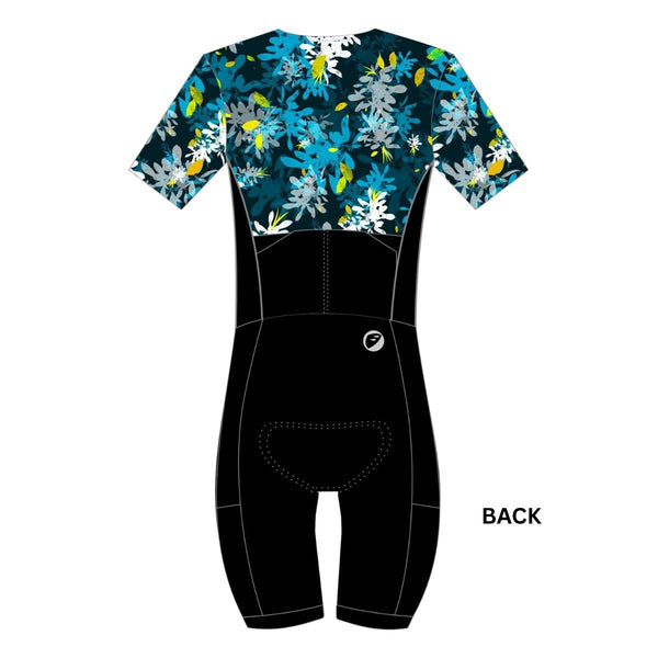Womens Triathlon Trisuit | Butterfly - Petals - OutdoorTravelGear.com