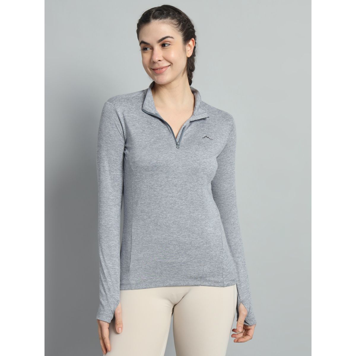 Women's Nomadic Full Sleeves T-Shirt / Baselayer - Silver Gray 6