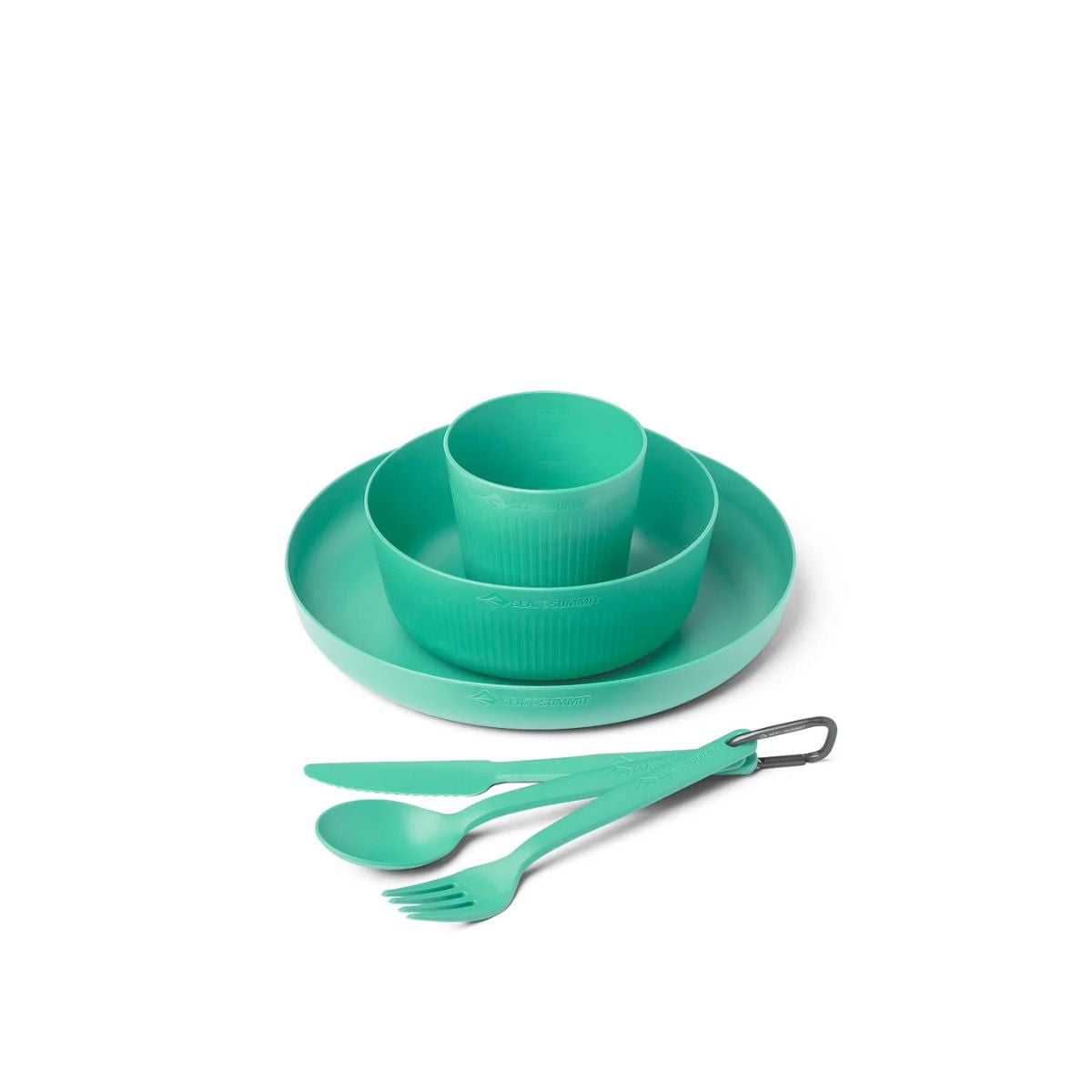 Camp Dinnerware Set - 6 Piece Set - Blue - OutdoorTravelGear.com