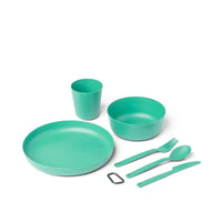Camp Dinnerware Set - 6 Piece Set - Blue - OutdoorTravelGear.com