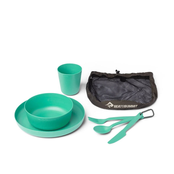 Camp Dinnerware Set - 6 Piece Set - Blue - OutdoorTravelGear.com