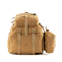 Alfa Military Tactical Backpack with Sling Bag Attachment - 45 Litres - Khaki 5