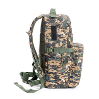 Captain Tactical Backpack with MOLLE Webbing and Carabiner -  25 Litres - Digital Camouflage 4