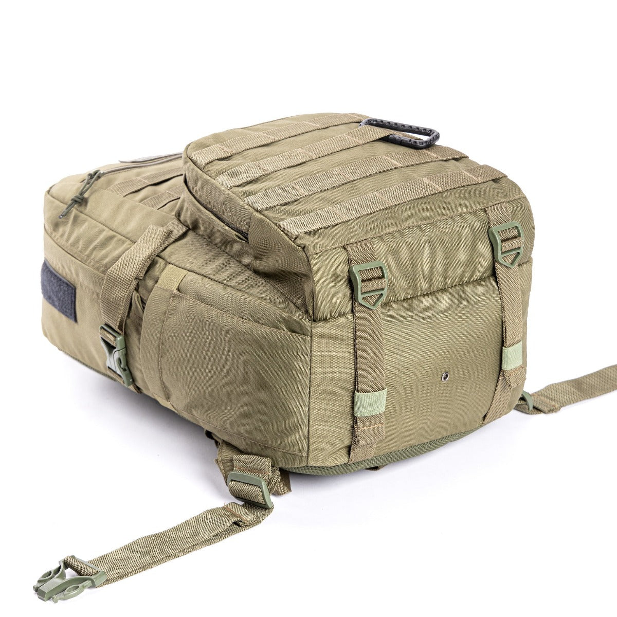 Captain Tactical Backpack with MOLLE Webbing and Carabiner -  25 Litres - Army Green 3