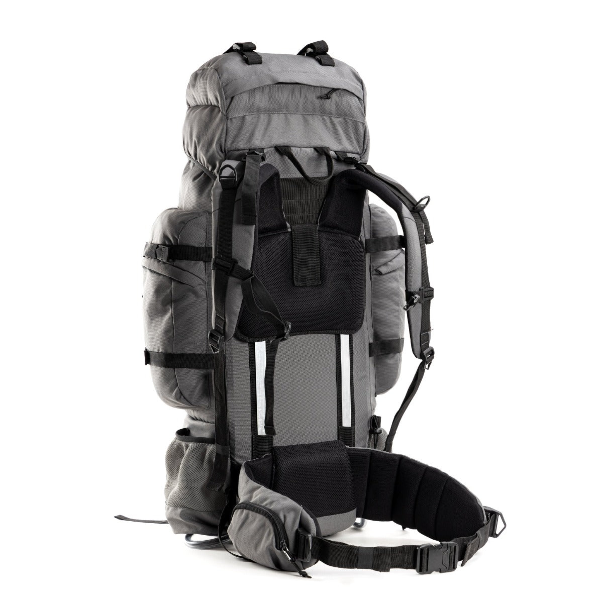 Colonel Pro Metal Frame Rucksack + Detachable Bag & Rain Cover - 105 Litres - Grey 4