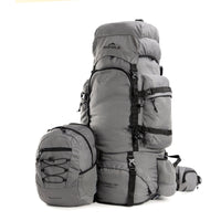 Colonel Pro Metal Frame Rucksack + Detachable Bag & Rain Cover - 90 Litres - Grey 2