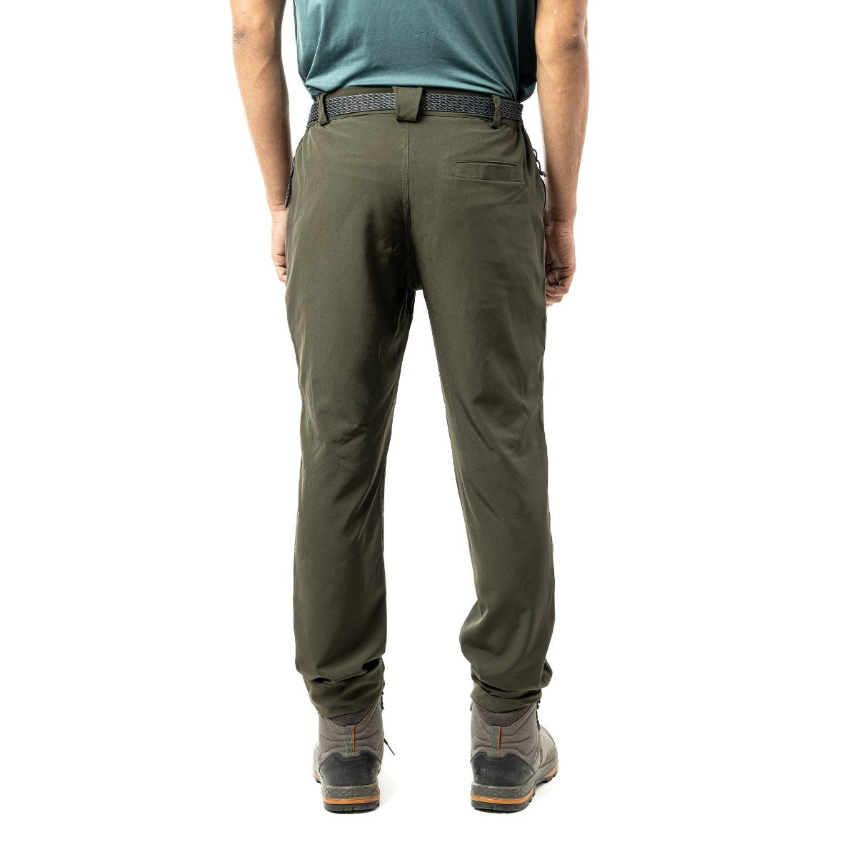 Men's Trekking and Hiking Pants - Green & Grey 3