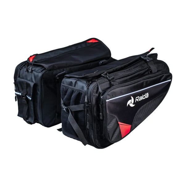 Compass V70 Motorcycle Saddle Bag - Black - OutdoorTravelGear.com