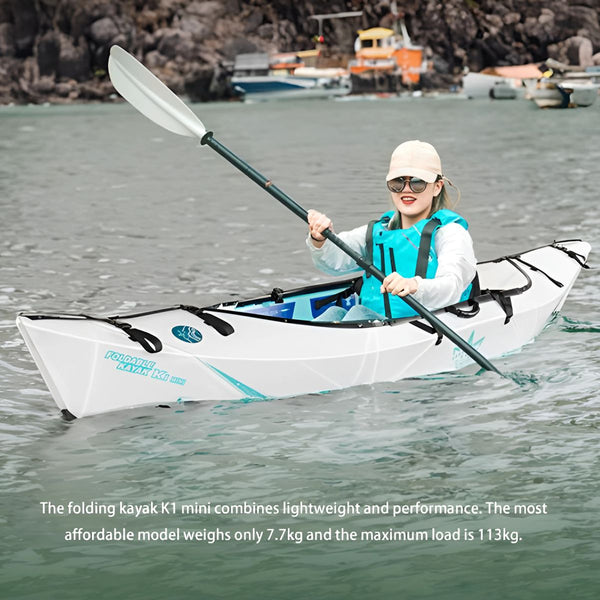 K1 Mini Folding Portable Kayak - White