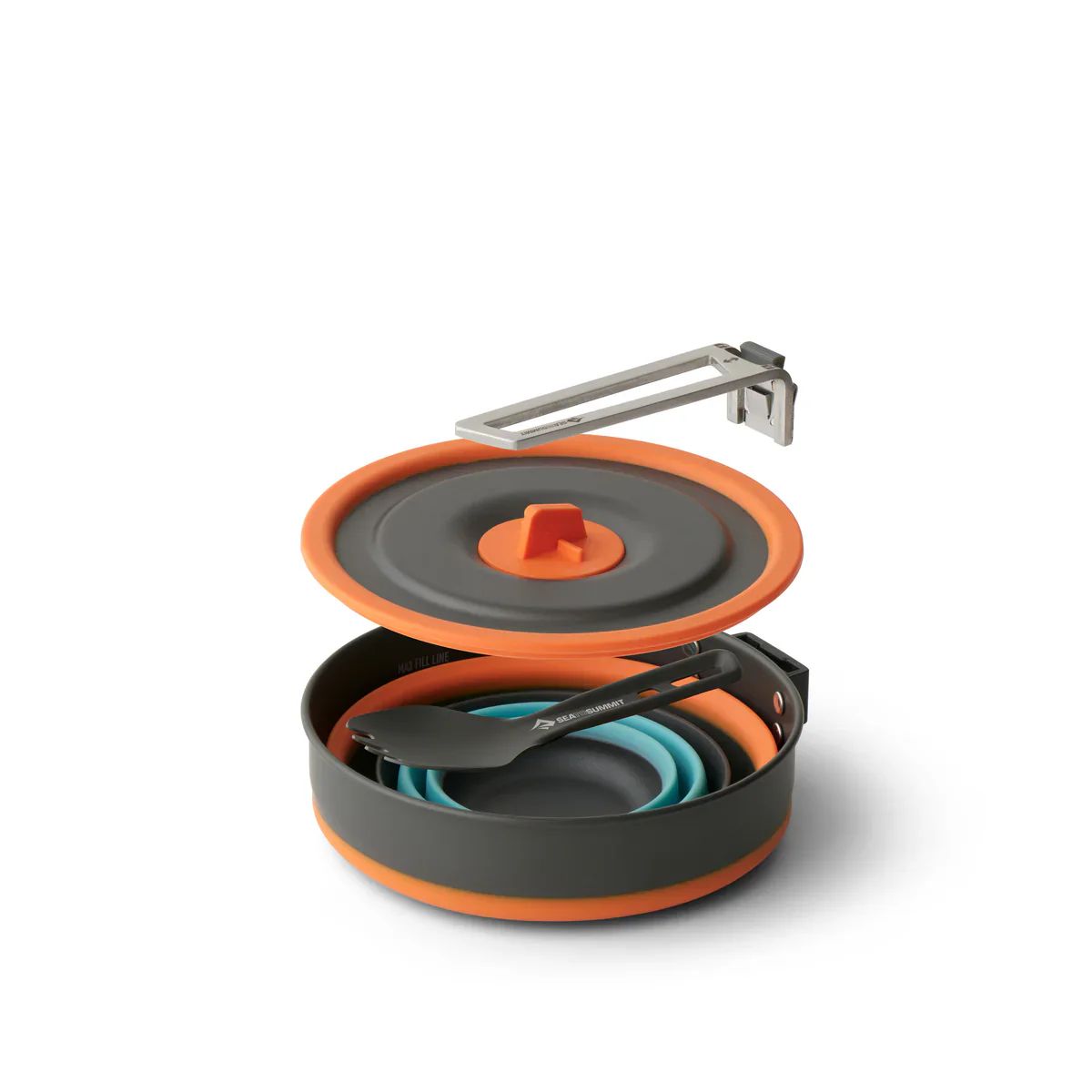Frontier Ultralight Collapsible 1L Pot Cook Set - 3 Piece Set - OutdoorTravelGear.com
