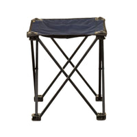 Foldable Camping Stool - Blue - OutdoorTravelGear.com