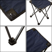 Foldable Camping Stool - Blue - OutdoorTravelGear.com