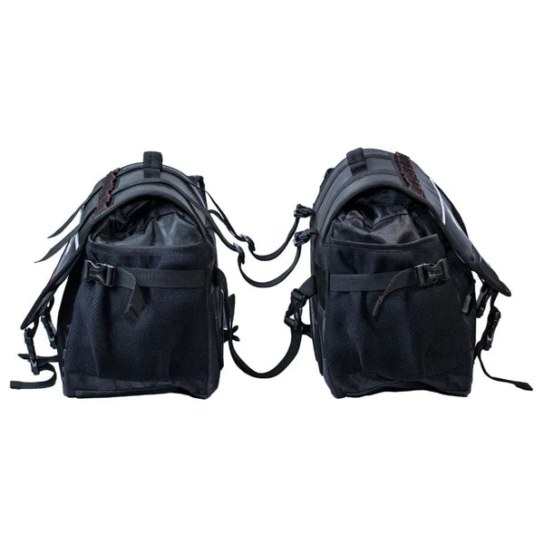 Compass S60 Motorcycle Saddle Bag - Black - OutdoorTravelGear.com