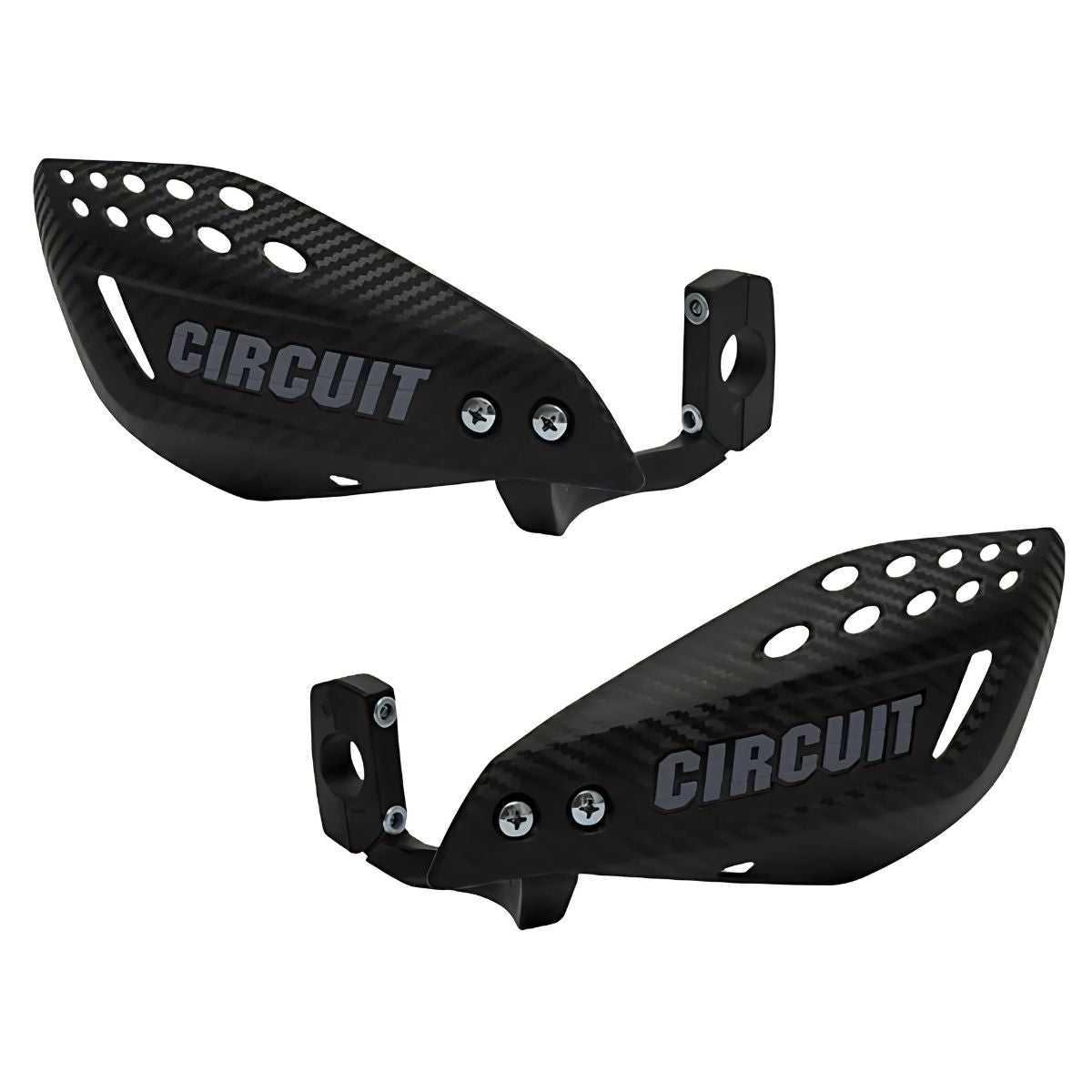Vector Carbon Handguards with Nylon Bracket - Black+Grey