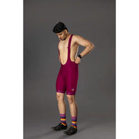 Mens Cycling - Racing Bib Shorts - Special Edition - Crimson 4