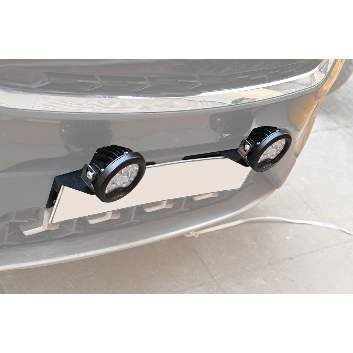4-Wheeler Number Plate Clamp for 2 Lights - OutdoorTravelGear.com